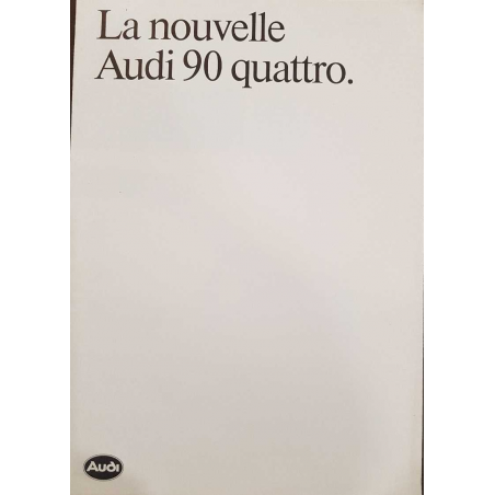 Brochure AUDI 90 QUATTRO ( Français ) 09/1984 | AUDI071 |