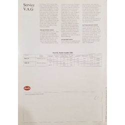 Catalogue AUDI 90 ( Français ) 01/1986 | AUDI074 | 2
