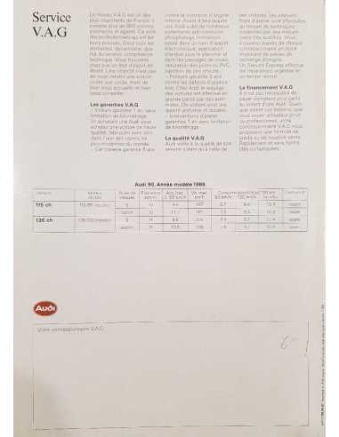 Catalogue AUDI 90 ( Français ) 01/1986 | AUDI074 |