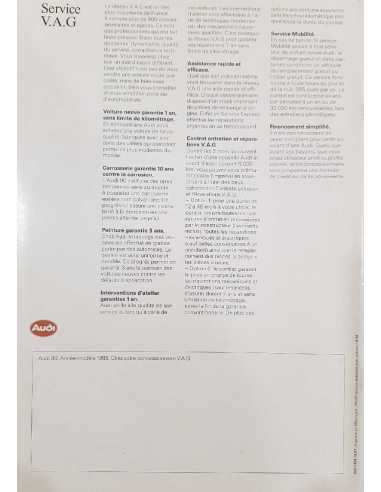 Catalogue AUDI 90 ( Français ) 08/1988 | AUDI076 |