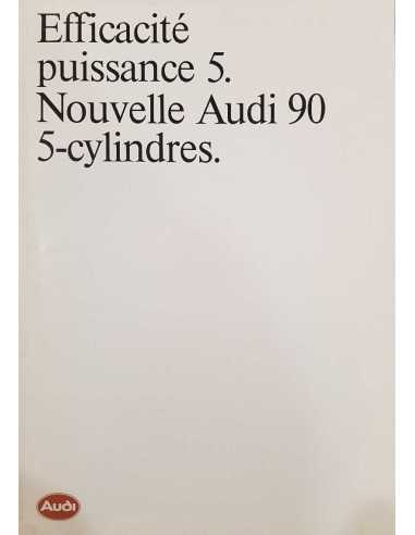 Brochure Nouvelle AUDI 90 5-Cylindres ( Français ) 09/1984 | AUDI080 |