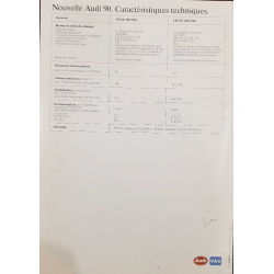 Brochure Nouvelle AUDI 90 5-Cylindres ( Français ) 09/1984 | AUDI080 | 2