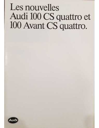 Dépliant Les Nouvelles AUDI 100 CS QUATTRO ( Français ) 09/1984 | AUDI081 |