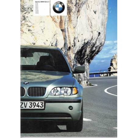 Catalogue BMW Série 3 Berline (Français) 2002 | BMW 017 - Ref: 2 11 003 079 30 06/02 GM |