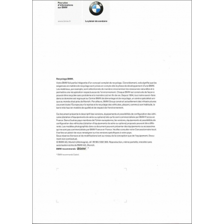 Catalogue BMW Série 3 Berline (Français) 2008 | BMW 020 - Ref: 8 11 003 159 37 02/08 VB |
