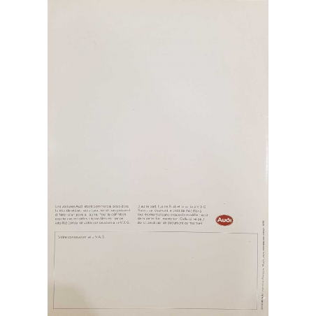 Catalogue AUDI 100 ( Français ) 08/1989 | AUDI083 |
