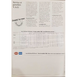 Catalogue AUDI 100- AUDI 100 Avant ( Français ) 08/1984 | AUDI086 | 2