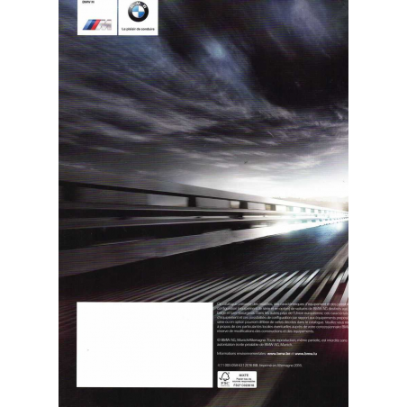 Catalogue BMW M5 Berline 575ch (Français) 2016 | BMW 037 - Ref: 4 11 005 058 63 1/16 BB |