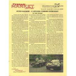 The Ferrari Market Letter Vol.31 Issue 22 | FERRARI MARKET n°22 |