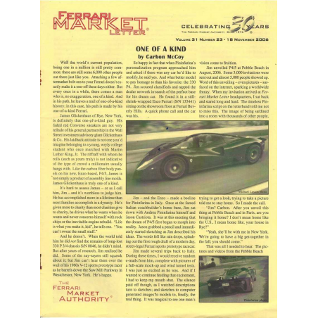 The Ferrari Market Letter Vol.31 Issue 24 | FERRARI MARKET n°24 |