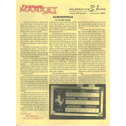 The Ferrari Market Letter Vol.32 Issue 1 | FERRARI MARKET n°1 |