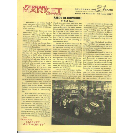 The Ferrari Market Letter Vol.32 Issue 5 | FERRARI MARKET n°5 |