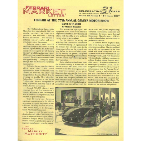 The Ferrari Market Letter Vol.32 Issue 6 | FERRARI MARKET n°6 |