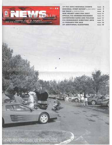 Ferrari Club of America - Bulletin 11/2006 | Ferrari Club 11-06 |