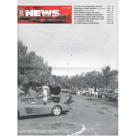 Ferrari Club of America - Bulletin 11/2006 | Ferrari Club 11-06 |