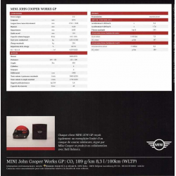 Dépliant MINI JOHN COOPER WORKS GP ( Français ) | MINI024 | 2