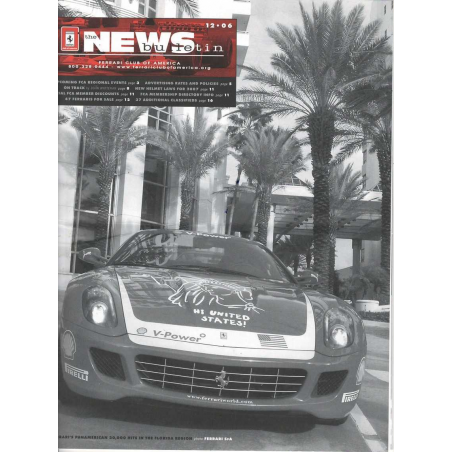 Ferrari Club of America - Bulletin 12/2006 | Ferrari Club 12-06 |