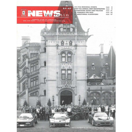 Ferrari Club of America - Bulletin 07/2007 | Ferrari Club 07/07 |