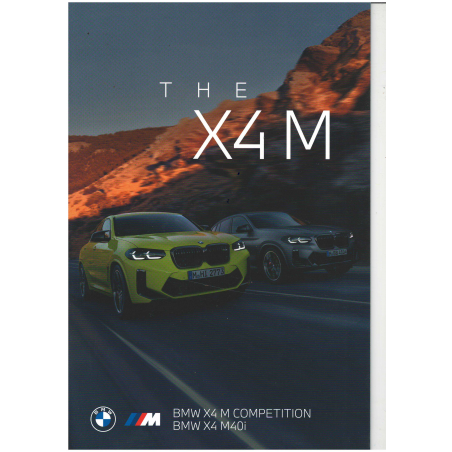 Catalogue BMW X4 M Compétition / M40i (Anglais) 2021 | BMW 045 - Ref: 411 003 51 1/21 CB |