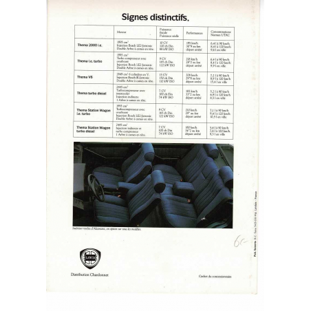 Dépliant LANCIA THEMA ( Francais ) | LAN25 |
