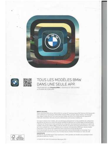 Catalogue BMW IX xDrive 50 (Français) 2021 | BMW 051 - Ref: 411 009 017 63 1/21 CB |