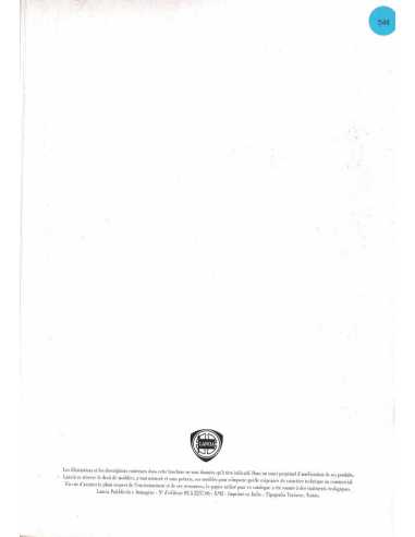 Catalogue LANCIA DEDRA ( Français ) 09/1992 | LAN31 |