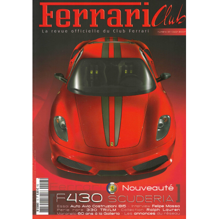 Ferrari Club N°13 - F430 Scuderia, Essai : Auto Avio Costruzioni 815 | Ferrari Club N°13 |