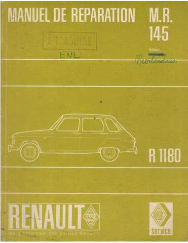 Manuel de Réparation Renault 4, Renault 6 (1968) Type R1180 | MR145 Original |