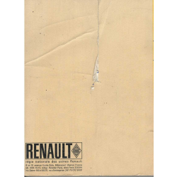 Manuel de Réparation Renault 16 (1965) Type R1150 | MR96 Provisoire | 2