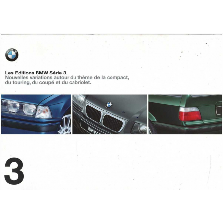 Brochure BMW Série 3 Edition (1998) Français | BMW056 - Ref: 8 11 03 12 31 1/98 VM |