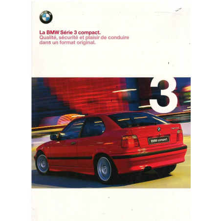 Catalogue BMW Série 3 Compact (1999) Français | BMW165 - Ref: 9 11 03 40 30 2/99 VM |
