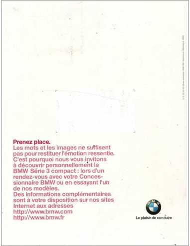 Catalogue BMW Série 3 Compact (1999) Français | BMW165 - Ref: 9 11 03 40 30 2/99 VM |