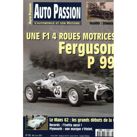 F1 4 Roues motrices Ferguson P99 Auto Passion N°136 | Auto Passion 136 |