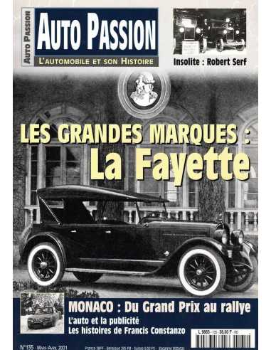 Les Grandes Marques : LA FAYETTE Auto Passion N°135 | Auto Passion 135 |