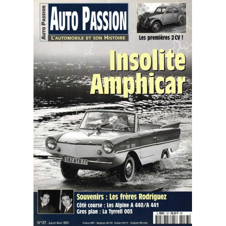 Auto Passion N°137 - Juillet/Aout 2001 | Auto Passion 137 |