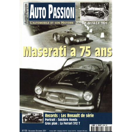 Maserati a 75 ans Auto Passion N°139 | Auto Passion 139 |