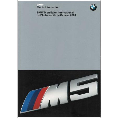 Catalogue Media BMW Concept M5 (2004) Français | BMW071 |