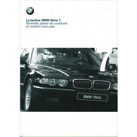 Catalogue BMW Série 7 (06/2000) Français | BMW076 - Ref : 0 11 07 26 30 2 2000 VM |