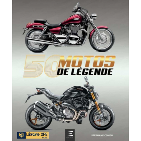 50 motos de légende de Stéphane Cohen | 9791028305208 |