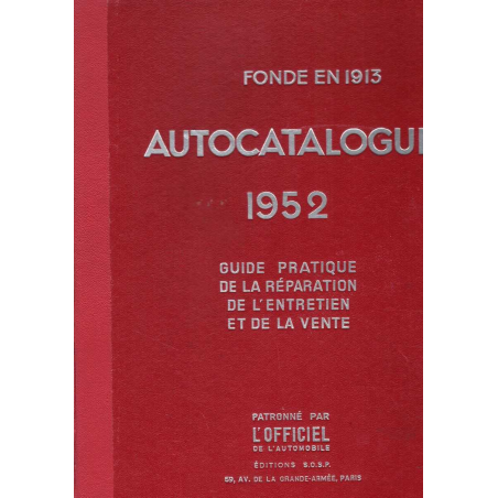 Autocatalogue 1952 | Autocatalogue52 |