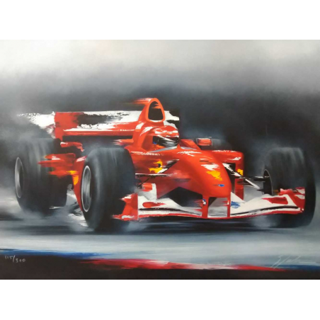 lithographie Ferrari (originale de Victor Spahn) | Spahnferrari |