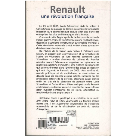 RENAULT - Une révolution française | 9782709626958 |