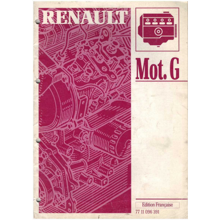 Manuel Réparation RENAULT Moteur Diesel G | MR Moteur G |