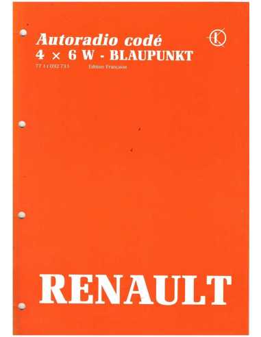 Manuel Réparation Renault AUTORADIO Codé 4x6w Blaupunkt | 7711092731 |
