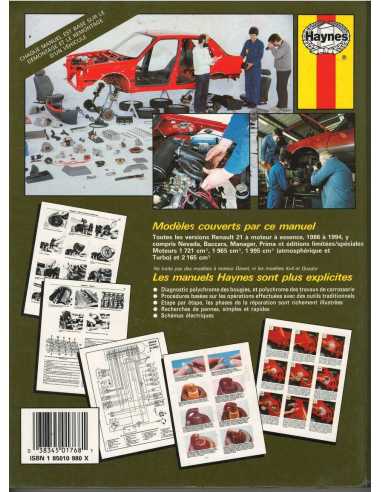 Manuel Réparation Renault 21 Essence de 1986 à 1994 | 9781850107682 |