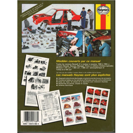 Manuel Réparation Renault 21 Essence de 1986 à 1994 | 9781850107682 |