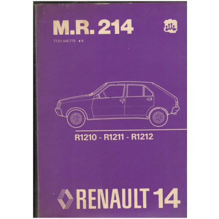 Renault 14 Manuel Réparation Mécanique | 7701445770 |
