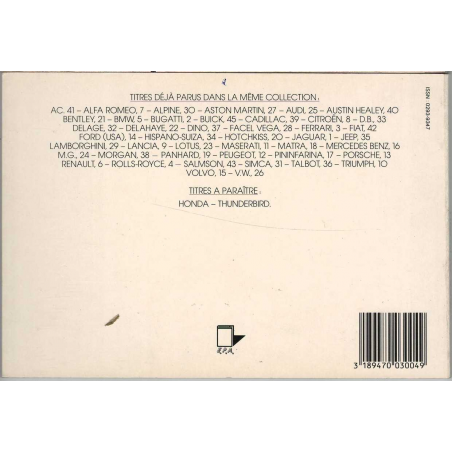 Hispano-Suiza De Paul Badré Ed. EPA | 9782851202192 |