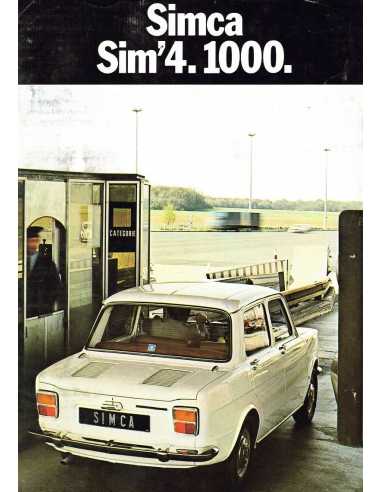 Brochure SIMCA SIM'4 1000 modèles spéciaux ( Français ) 1971 | CHRYSLER SIMCA 07 |