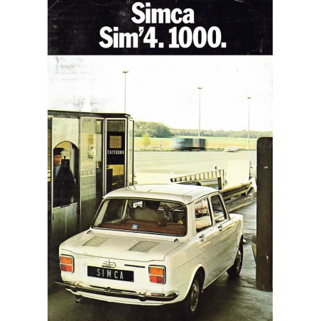 Brochure SIMCA SIM'4 1000 modèles spéciaux ( Français ) 1971 | CHRYSLER SIMCA 07 |